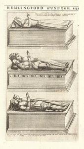 Frevill and Ferrers Monument by Wenceslaus Hollar